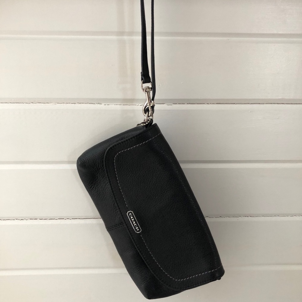 Black Coach Wristlet